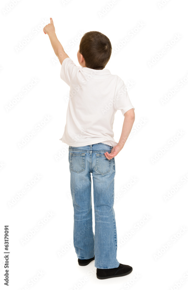 boy portrait in studio isolated