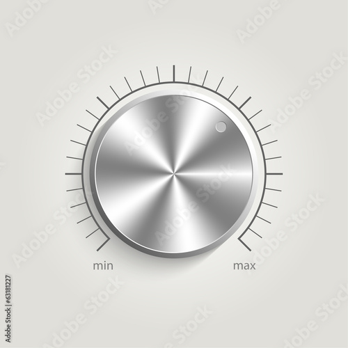 Metal vector volume music control