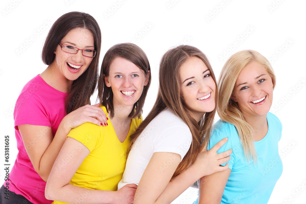 Happy group of friends Happy group of friends