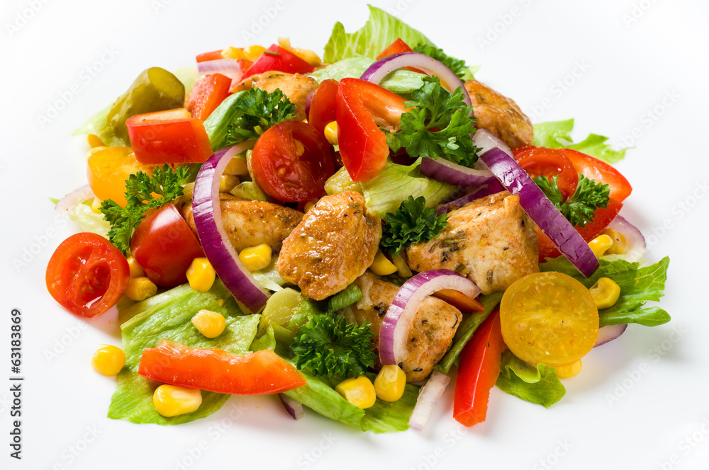 Chicken gyros salad Chicken gyros salad