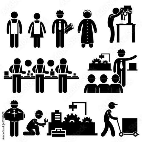 Factory Worker Engineer Manager Supervisor Working