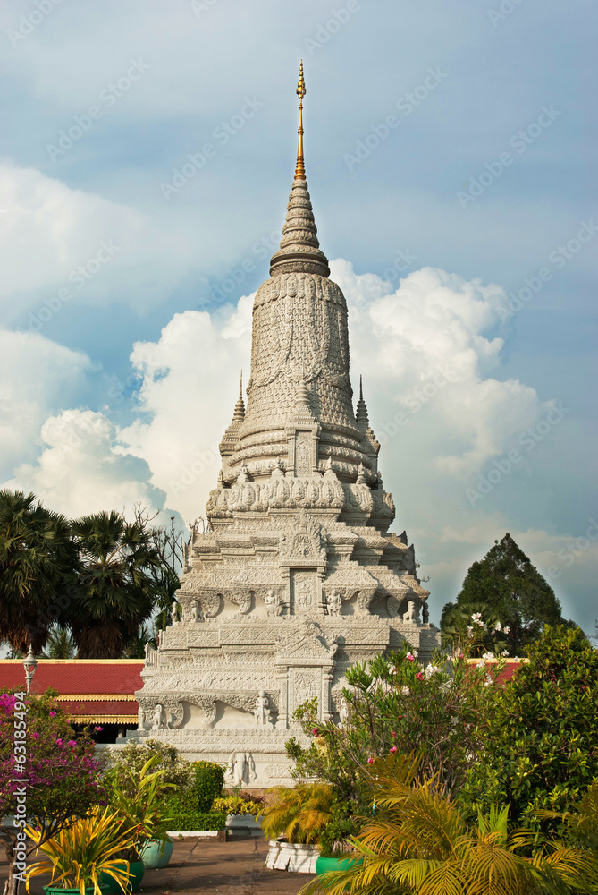 Fototapeta premium The tomb in Royal Palace in Phnom Penh, Cambodia