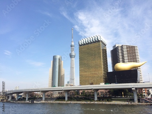 Tokyo city view at sumida river