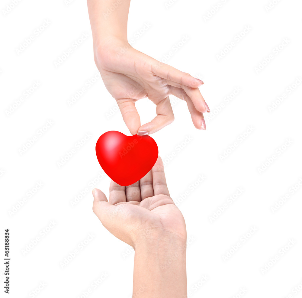 Fototapeta premium Heart in hands