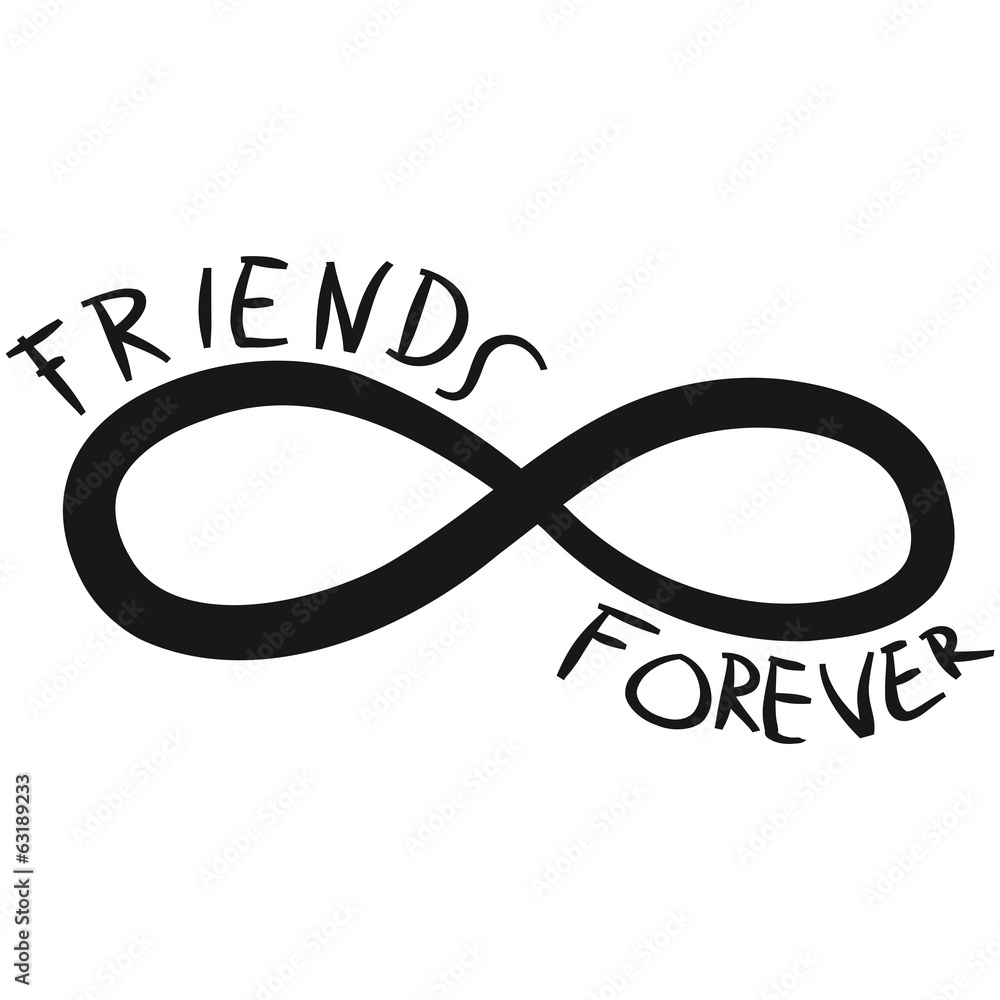 Friends Forever Logo Stock Illustration | Adobe Stock