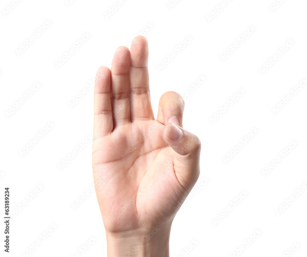 hand in ok sign hand in ok sign