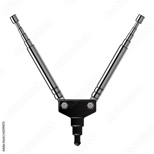 vector chrome telescopic tv antenna