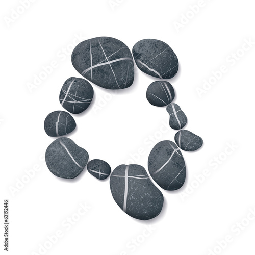 striped pebbles circle