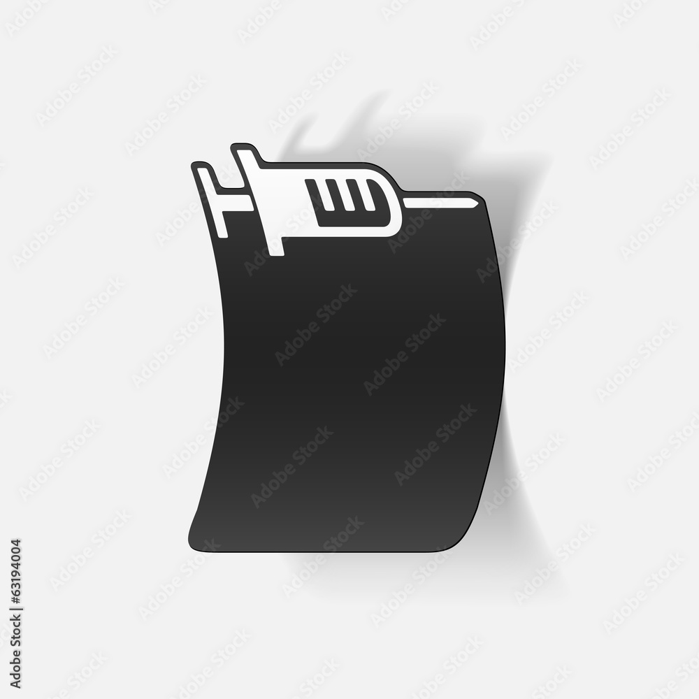 realistic design element: syringe, medical realistic design element: syringe, medical