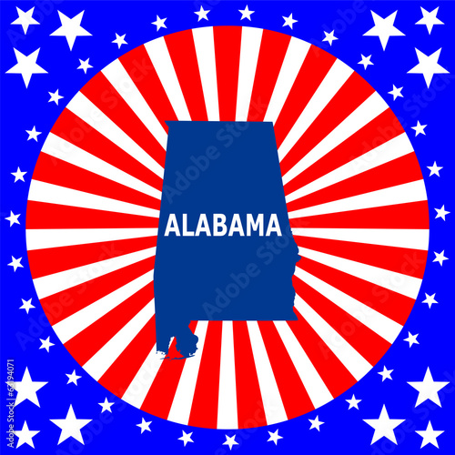 map of the U.S. state of Alabama