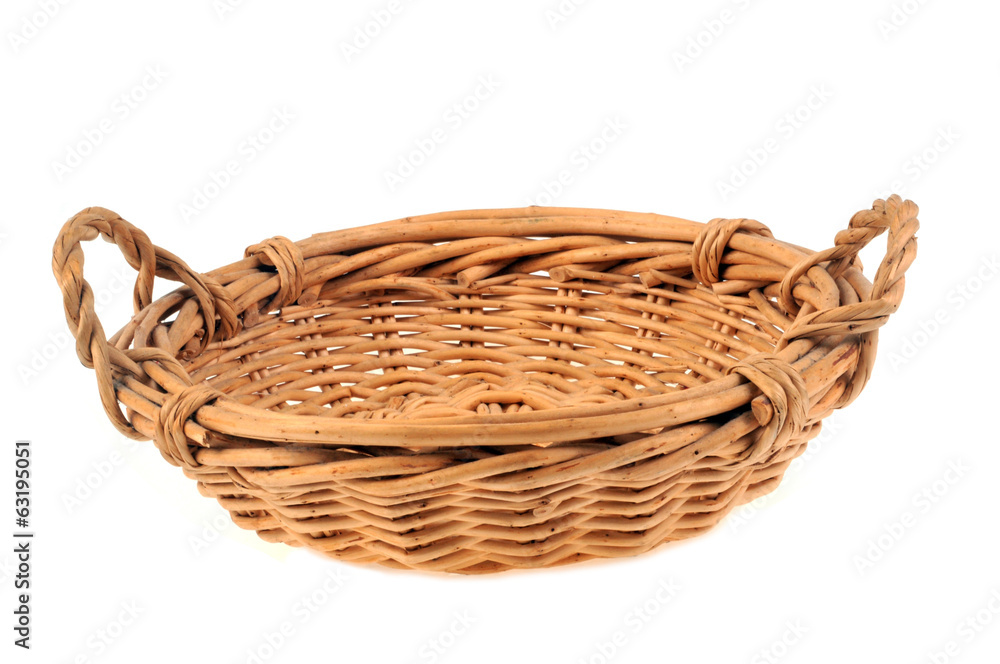 Obraz premium Panier plat en osier