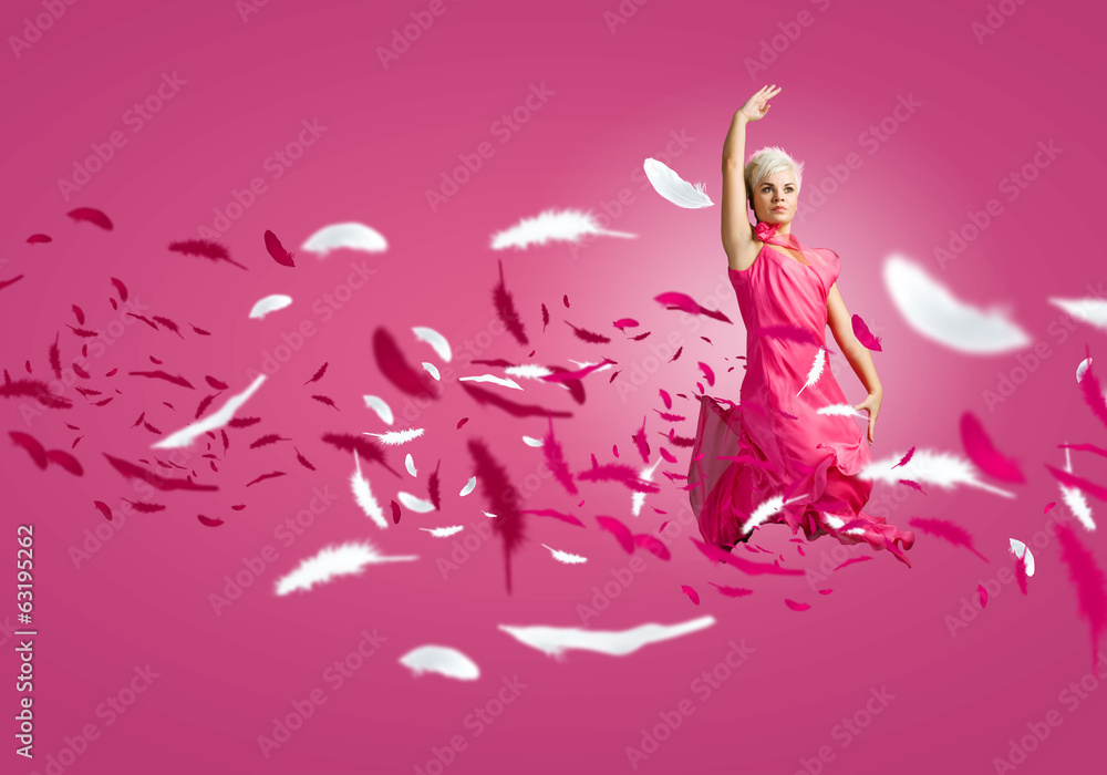 Carefree woman Carefree woman