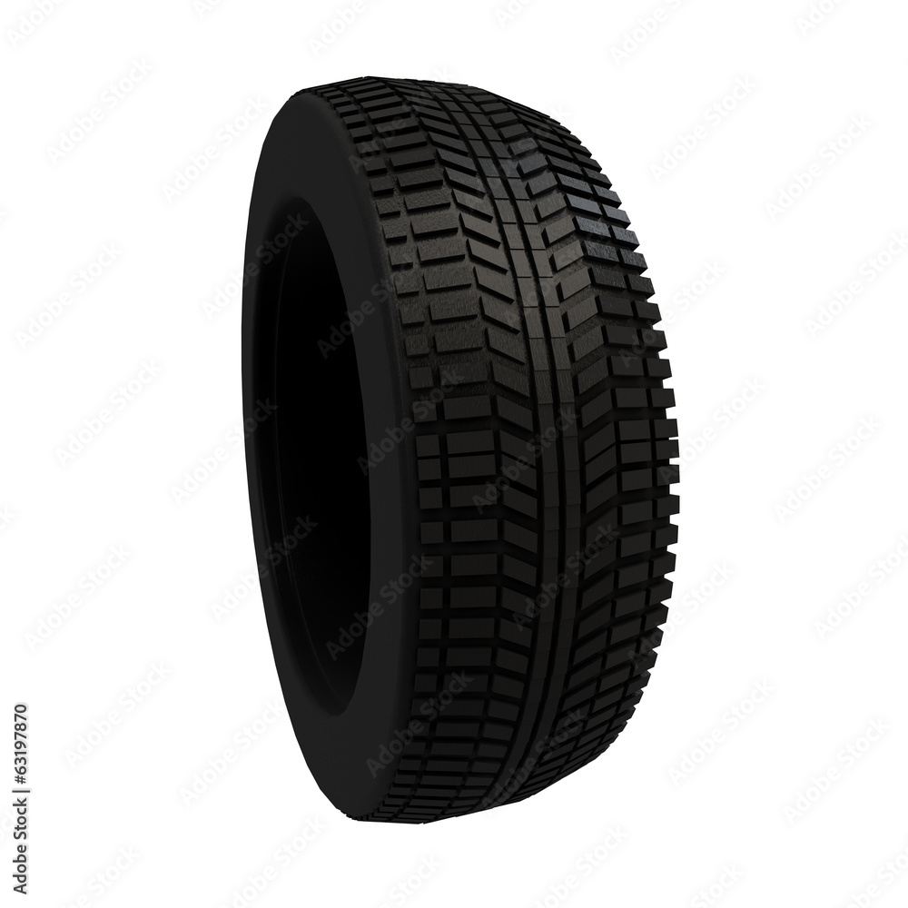 black tire