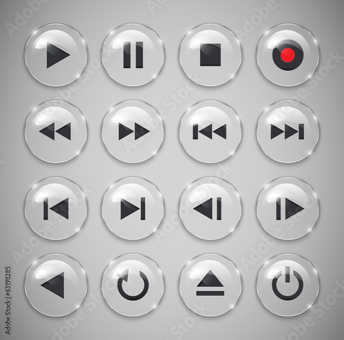Media player buttons