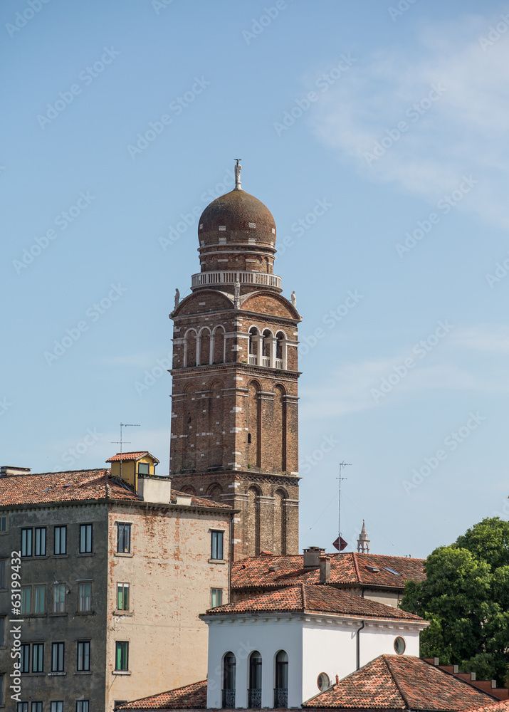 Onion Dome Bell Tower in Venice