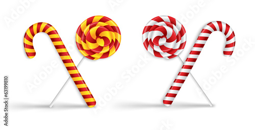 Lollipops and candy canes
