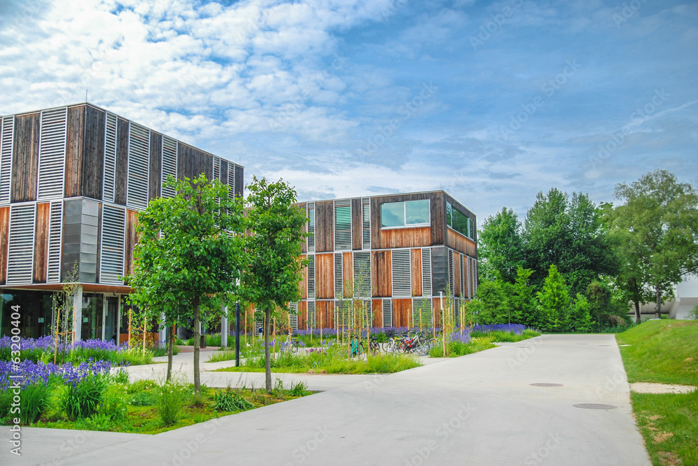 Modern educational/office building on campus Modern educational/office building on campus