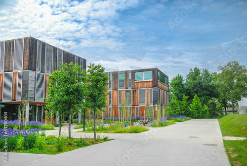 Modern educational/office building on campus photo