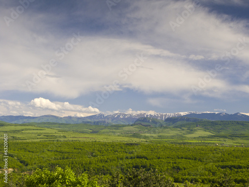 Sky and clouds in open space