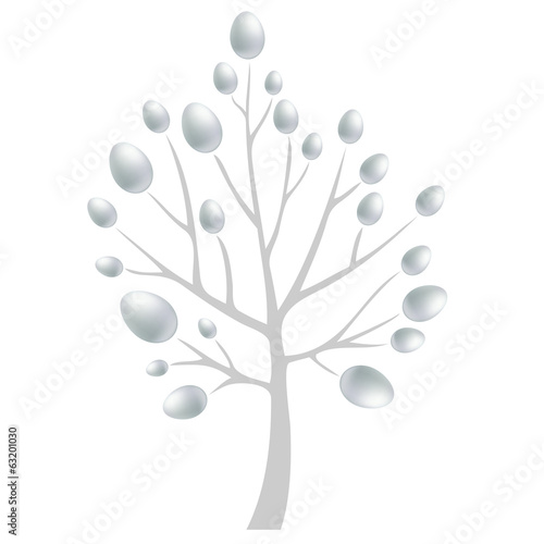 Frohe Ostern - Baum mit Ostereiern
