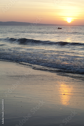 Sunrise on the beach Mui Ne Vietnam