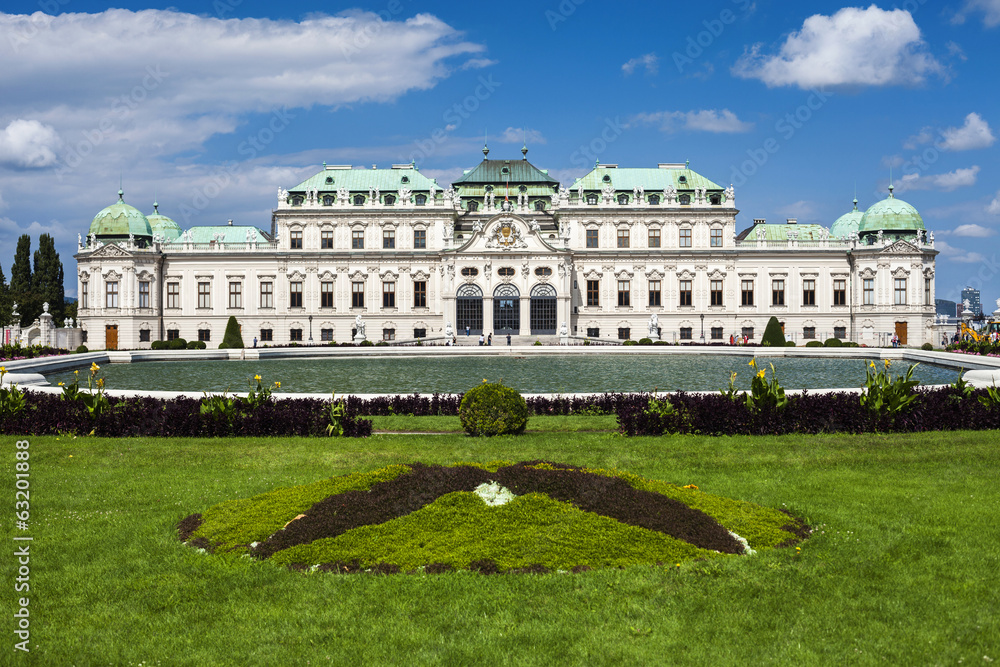 Upper Belvedere building in Vienna, Austria