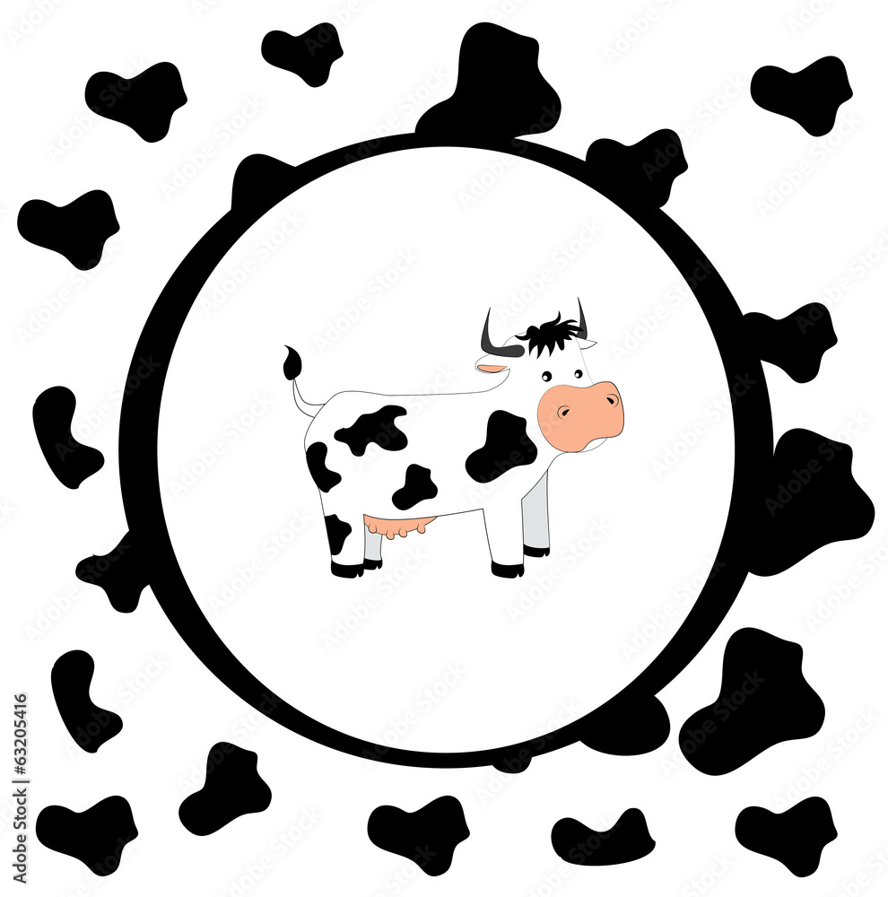 Fototapeta premium Cow design