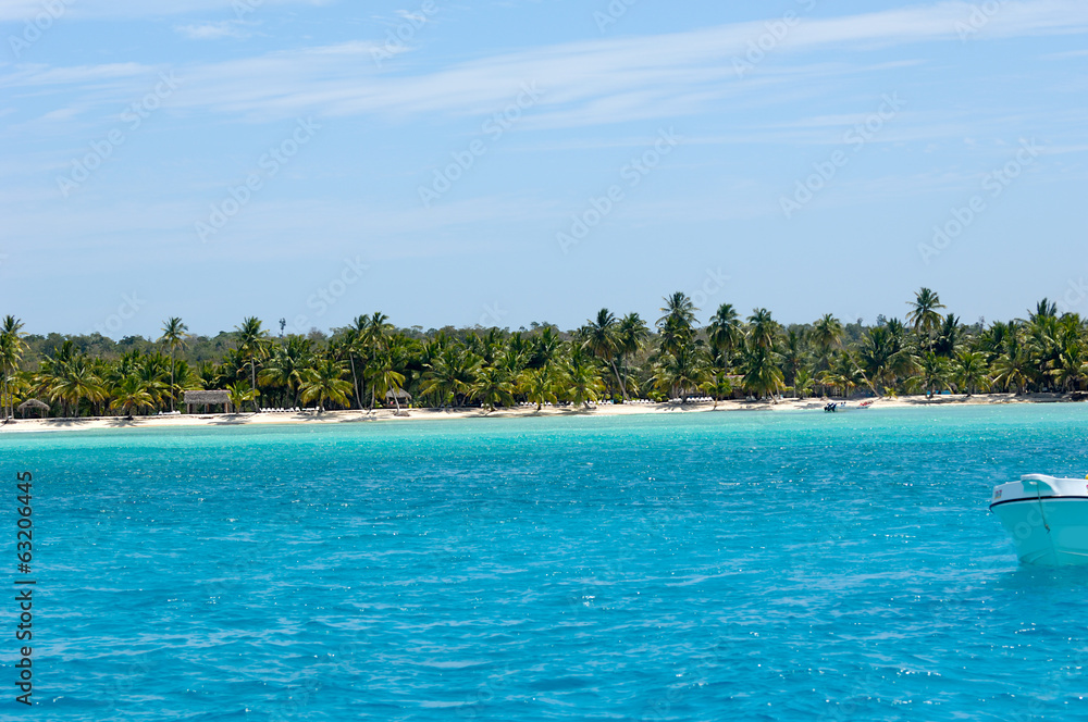 Island with beautiful beach