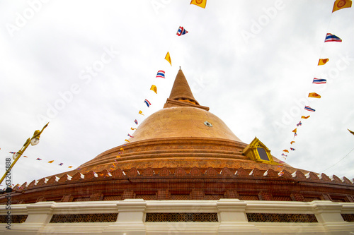 Phra Pathom Chedi temple in Nakhon Pathom Province, Thailand. photo