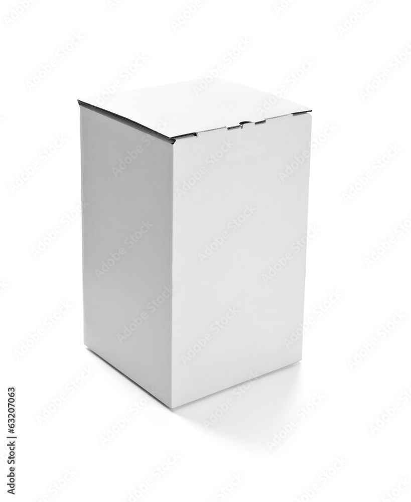 white box container template blank package white box container template blank package