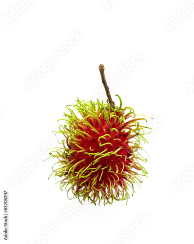 rambutan isolated on white background