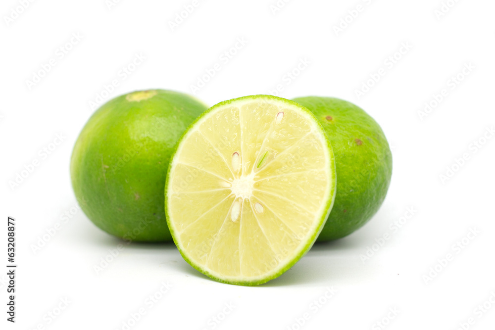 Lime isolated on white background Lime isolated on white background