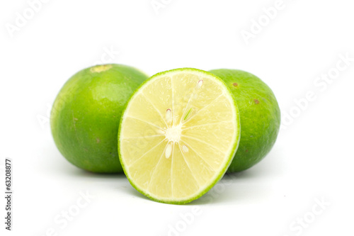 Lime isolated on white background