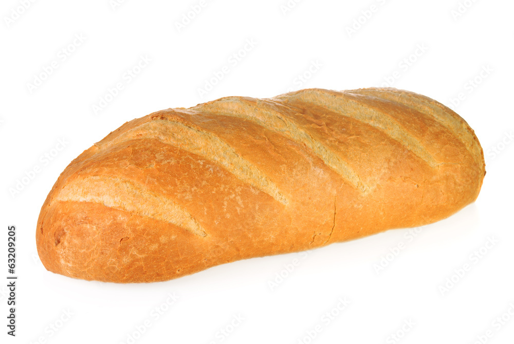 Crusty white bloomer bread