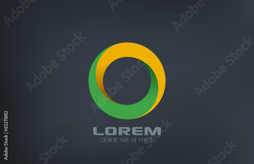 Circle infinity loop vector logo design. Infinite looped icon