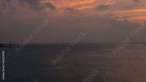 Jurong Island Industrial Chemical Plant in Singapore photo