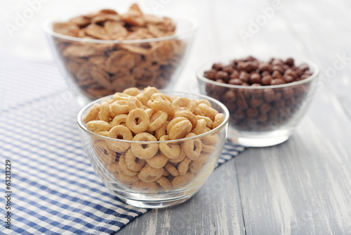 Various breakfast cereals