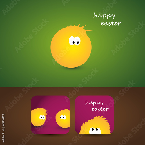 Photography Easter Card with Little Chickens Design