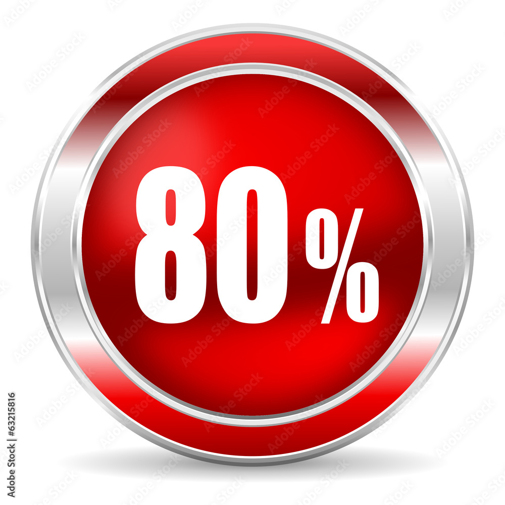 80 percent icon 80 percent icon