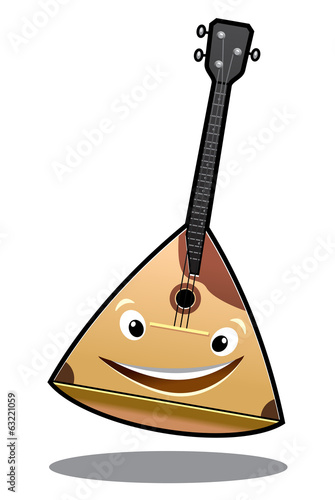 Happy cartoon balalaika