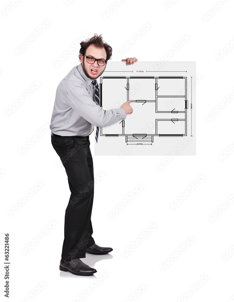 poster with blueprint poster with blueprint