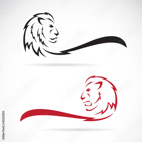 Fototapeta Naklejka Na Ścianę i Meble -  Vector image of a lion