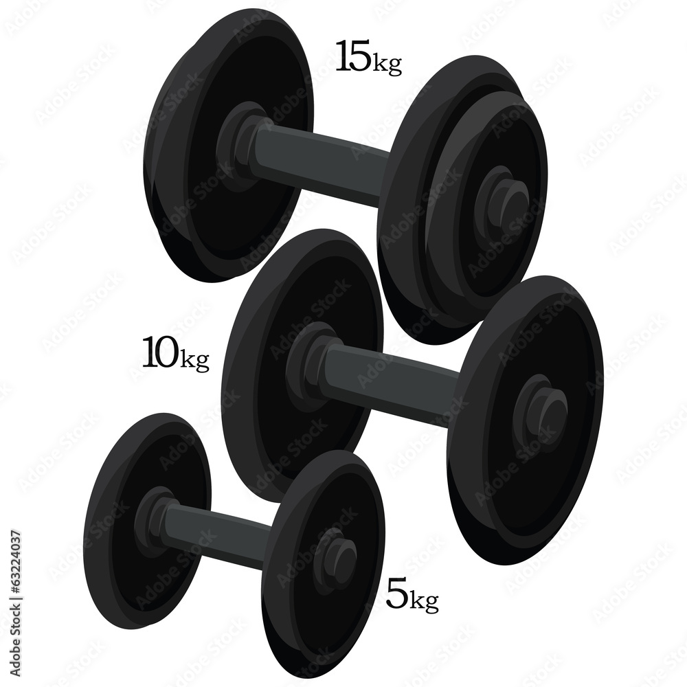 Weights Illustration Isolated On White Background Weights Illustration Isolated On White Background