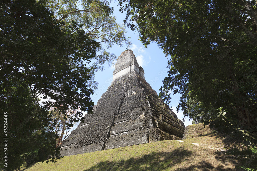 Mayan pyramid in Tikal, Guatemala