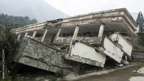Fotografie Damage Buildings of Wenchuan Earthquake