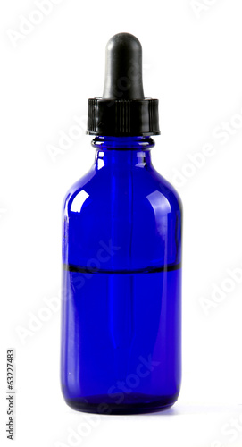 Eye Dropper Bottle Isolated with clipping path