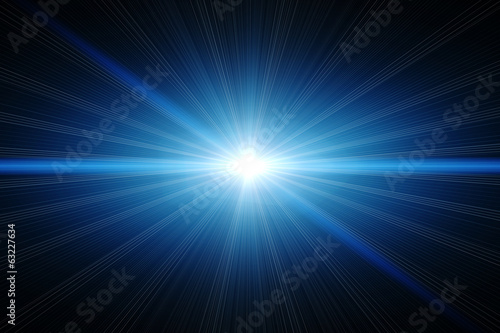 Blue light in space