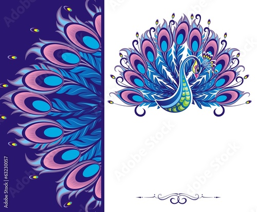 Peacock card