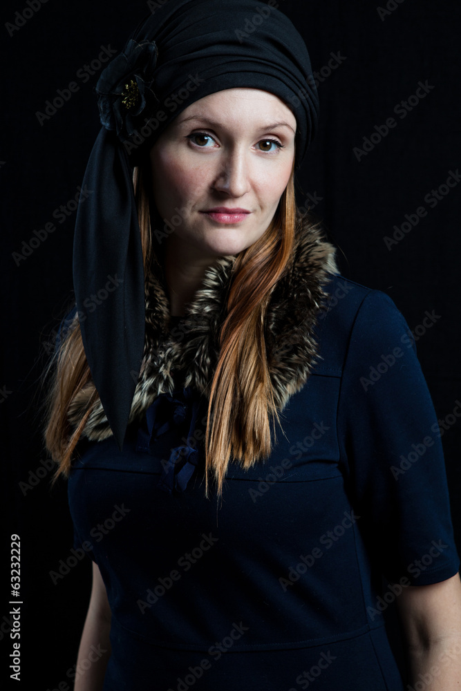Portrait of stylish attractive woman Portrait of stylish attractive woman
