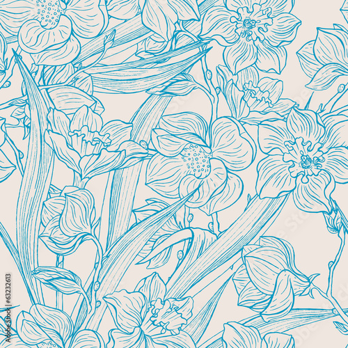 magnolias and narcissus